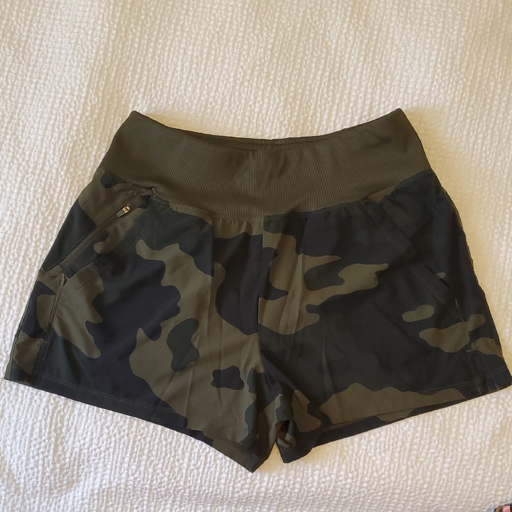 All In Motion Green Camo Shorts